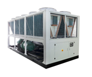 Air cooled screw unit